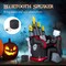 5.2 Feet Halloween Inflatable Skeleton Playing Piano with Bluetooth Speaker